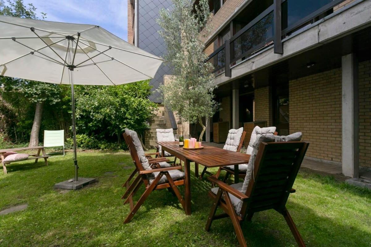 Eighties Modernist Design House With Garden Near The Beach Остенде Екстер'єр фото